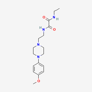 molecular formula C17H26N4O3 B3011283 N1-ethyl-N2-(2-(4-(4-methoxyphenyl)piperazin-1-yl)ethyl)oxalamide CAS No. 1049418-21-4