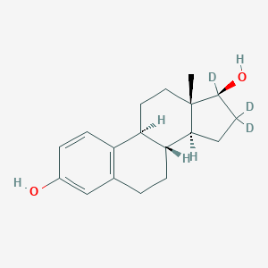 molecular formula C18H24O2 B030113 17beta-Estradiol-16,16,17-d3 CAS No. 79037-37-9
