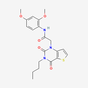 2-(3-butyl-2,4-dioxo-3,4-dihydrothieno[3,2-d]pyrimidin-1(2H)-yl)-N-(2,4-dimethoxyphenyl)acetamide