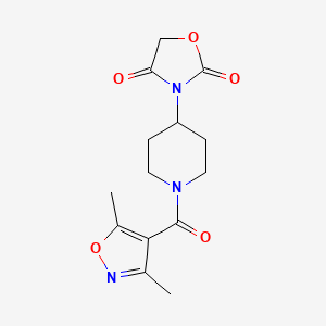 3-(1-(3,5-Dimethylisoxazole-4-carbonyl)piperidin-4-yl)oxazolidine-2,4-dione
