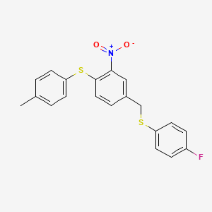 4-Fluorophenyl 4-[(4-methylphenyl)sulfanyl]-3-nitrobenzyl sulfide