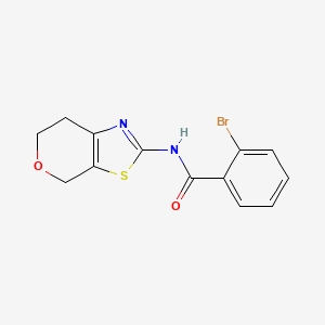 2-bromo-N-(6,7-dihydro-4H-pyrano[4,3-d]thiazol-2-yl)benzamide