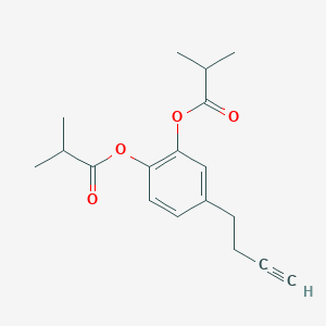 [4-But-3-ynyl-2-(2-methylpropanoyloxy)phenyl] 2-methylpropanoate