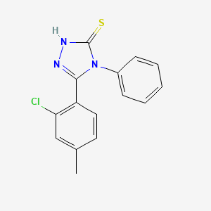5-(2-chloro-4-methylphenyl)-4-phenyl-4H-1,2,4-triazole-3-thiol