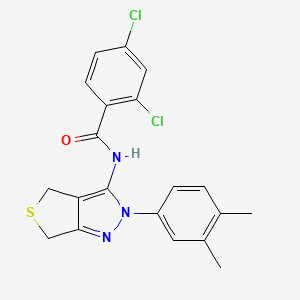 2,4-dichloro-N-(2-(3,4-dimethylphenyl)-4,6-dihydro-2H-thieno[3,4-c]pyrazol-3-yl)benzamide