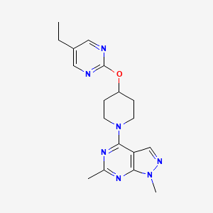 4-[4-(5-Ethylpyrimidin-2-yl)oxypiperidin-1-yl]-1,6-dimethylpyrazolo[3,4-d]pyrimidine