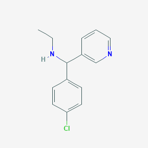 [(4-Chlorophenyl)(pyridin-3-yl)methyl](ethyl)amine