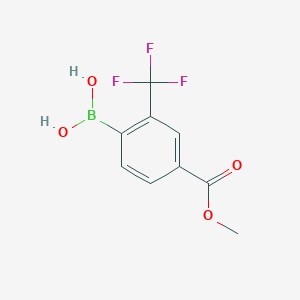 (4-(Methoxycarbonyl)-2-(trifluoromethyl)phenyl)boronic acid