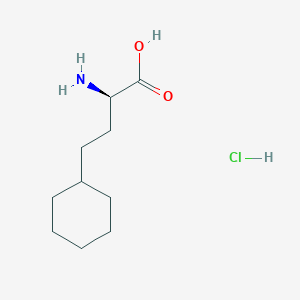 (2R)-2-amino-4-cyclohexylbutanoic acid;hydrochloride