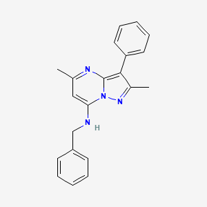 N-benzyl-2,5-dimethyl-3-phenylpyrazolo[1,5-a]pyrimidin-7-amine