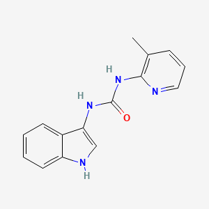 molecular formula C15H14N4O B3011372 1-(1H-indol-3-yl)-3-(3-methylpyridin-2-yl)urea CAS No. 899990-17-1