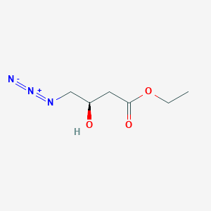 molecular formula C6H11N3O3 B3011373 ethyl (3R)-4-azido-3-hydroxybutanoate CAS No. 95537-41-0