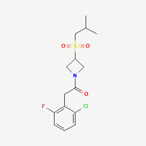 2-(2-Chloro-6-fluorophenyl)-1-(3-(isobutylsulfonyl)azetidin-1-yl)ethanone