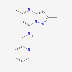 2,5-dimethyl-N-(2-pyridylmethyl)pyrazolo[1,5-a]pyrimidin-7-amine