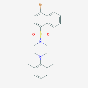 1-(4-Bromonaphthalen-1-yl)sulfonyl-4-(2,6-dimethylphenyl)piperazine