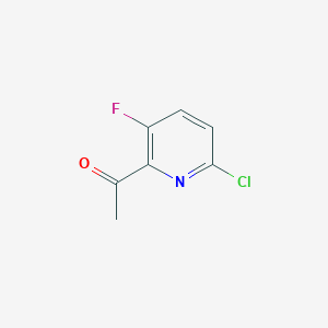 1-(6-Chloro-3-fluoropyridin-2-YL)ethanone