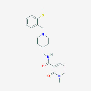 1-methyl-N-((1-(2-(methylthio)benzyl)piperidin-4-yl)methyl)-2-oxo-1,2-dihydropyridine-3-carboxamide