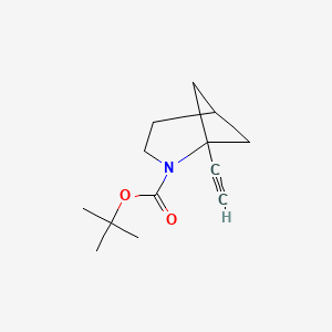molecular formula C13H19NO2 B3011429 Tert-butyl 1-ethynyl-2-azabicyclo[3.1.1]heptane-2-carboxylate CAS No. 2311933-57-8
