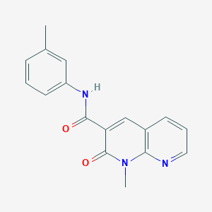 1-methyl-2-oxo-N-(m-tolyl)-1,2-dihydro-1,8-naphthyridine-3-carboxamide
