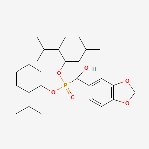 1,3-Benzodioxol-5-yl-bis[(5-methyl-2-propan-2-ylcyclohexyl)oxy]phosphorylmethanol