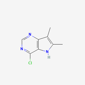 4-Chloro-6,7-dimethyl-5H-pyrrolo[3,2-d]pyrimidine