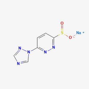 Sodium 6-(1H-1,2,4-triazol-1-yl)pyridazine-3-sulfinate