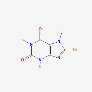 molecular formula C7H7BrN4O2 B3011447 8-Bromo-1,7-dimethyl-3H-purine-2,6-dione CAS No. 1260221-23-5