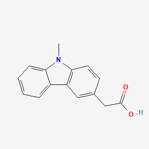 molecular formula C15H13NO2 B3011454 2-(9-methyl-9H-carbazol-3-yl)acetic acid CAS No. 56297-06-4