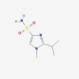 molecular formula C7H13N3O2S B3011475 1-methyl-2-(propan-2-yl)-1H-imidazole-4-sulfonamide CAS No. 1501819-27-7