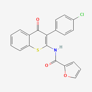 N-[3-(4-chlorophenyl)-4-oxothiochromen-2-yl]furan-2-carboxamide