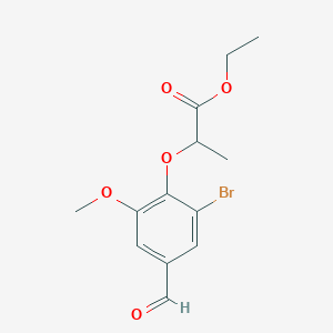 Ethyl 2-(2-bromo-4-formyl-6-methoxyphenoxy)propanoate
