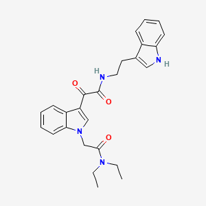 molecular formula C26H28N4O3 B3011558 N-(2-(1H-indol-3-yl)ethyl)-2-(1-(2-(diethylamino)-2-oxoethyl)-1H-indol-3-yl)-2-oxoacetamide CAS No. 893984-36-6