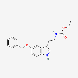 molecular formula C20H22N2O3 B3011590 ethyl {2-[5-(benzyloxy)-1H-indol-3-yl]ethyl}carbamate CAS No. 103857-29-0