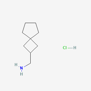 molecular formula C9H18ClN B3011595 Spiro[3.4]octan-2-ylmethanamine;hydrochloride CAS No. 2413883-33-5
