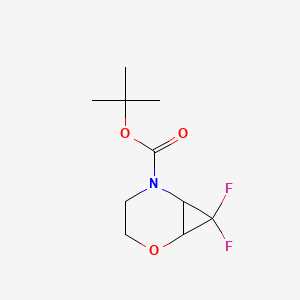 molecular formula C10H15F2NO3 B3011601 tert-Butyl 7,7-difluoro-2-oxa-5-azabicyclo[4.1.0]heptane-5-carboxylate CAS No. 1461706-61-5