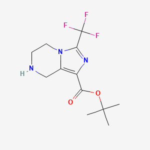 B3011615 Tert-butyl 3-(trifluoromethyl)-5,6,7,8-tetrahydroimidazo[1,5-a]pyrazine-1-carboxylate CAS No. 2248406-87-1