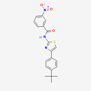 B3011720 N-[4-(4-tert-butylphenyl)-1,3-thiazol-2-yl]-3-nitrobenzamide CAS No. 330190-47-1
