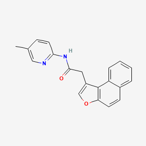 molecular formula C20H16N2O2 B3011762 N-(5-methylpyridin-2-yl)-2-{naphtho[2,1-b]furan-1-yl}acetamide CAS No. 878125-61-2