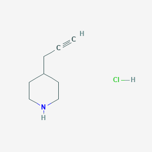 molecular formula C8H14ClN B3011794 4-(Prop-2-yn-1-yl)piperidine hydrochloride CAS No. 2172188-51-9