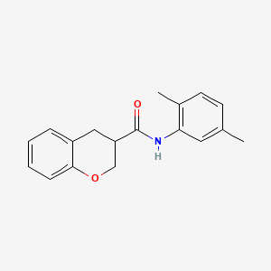 molecular formula C18H19NO2 B3011807 N-(2,5-dimethylphenyl)-3,4-dihydro-2H-chromene-3-carboxamide CAS No. 923824-20-8