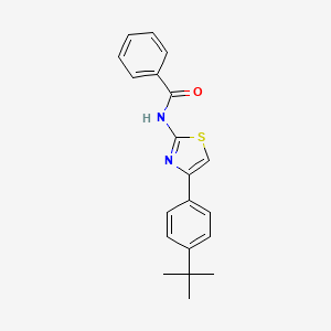 molecular formula C20H20N2OS B3011816 N-[4-(4-tert-butylphenyl)-1,3-thiazol-2-yl]benzamide CAS No. 392239-28-0