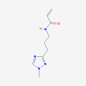 molecular formula C9H14N4O B3011821 N-[3-(1-Methyl-1,2,4-triazol-3-yl)propyl]prop-2-enamide CAS No. 2361656-99-5
