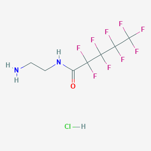 molecular formula C7H8ClF9N2O B3011845 N-(2-aminoethyl)-2,2,3,3,4,4,5,5,5-nonafluoropentanamide hydrochloride CAS No. 2247849-92-7