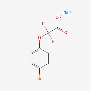molecular formula C8H4BrF2NaO3 B3011858 Sodium 2-(4-bromophenoxy)-2,2-difluoroacetate CAS No. 2253630-53-2
