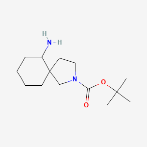 molecular formula C14H26N2O2 B3011871 tert-Butyl 6-amino-2-azaspiro[4.5]decane-2-carboxylate CAS No. 1363382-19-7; 1368225-13-1