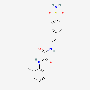 molecular formula C17H19N3O4S B3011878 N1-(4-sulfamoylphenethyl)-N2-(o-tolyl)oxalamide CAS No. 887204-70-8