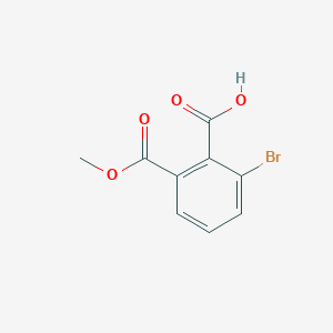 molecular formula C9H7BrO4 B3011980 2-Bromo-6-(methoxycarbonyl)benzoic acid CAS No. 912457-18-2