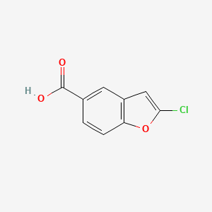 molecular formula C9H5ClO3 B3012097 2-Chlorobenzofuran-5-carboxylic acid CAS No. 860183-31-9