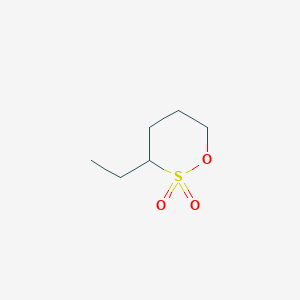 molecular formula C6H12O3S B3012202 3-Ethyl-[1,2]oxathiane 2,2-dioxide CAS No. 4476-21-5