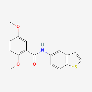 molecular formula C17H15NO3S B3012353 N-(1-benzothiophen-5-yl)-2,5-dimethoxybenzamide CAS No. 955812-00-7